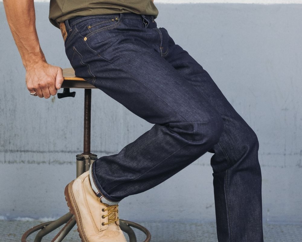 Jean Brut Kidur coupe droite Made in France