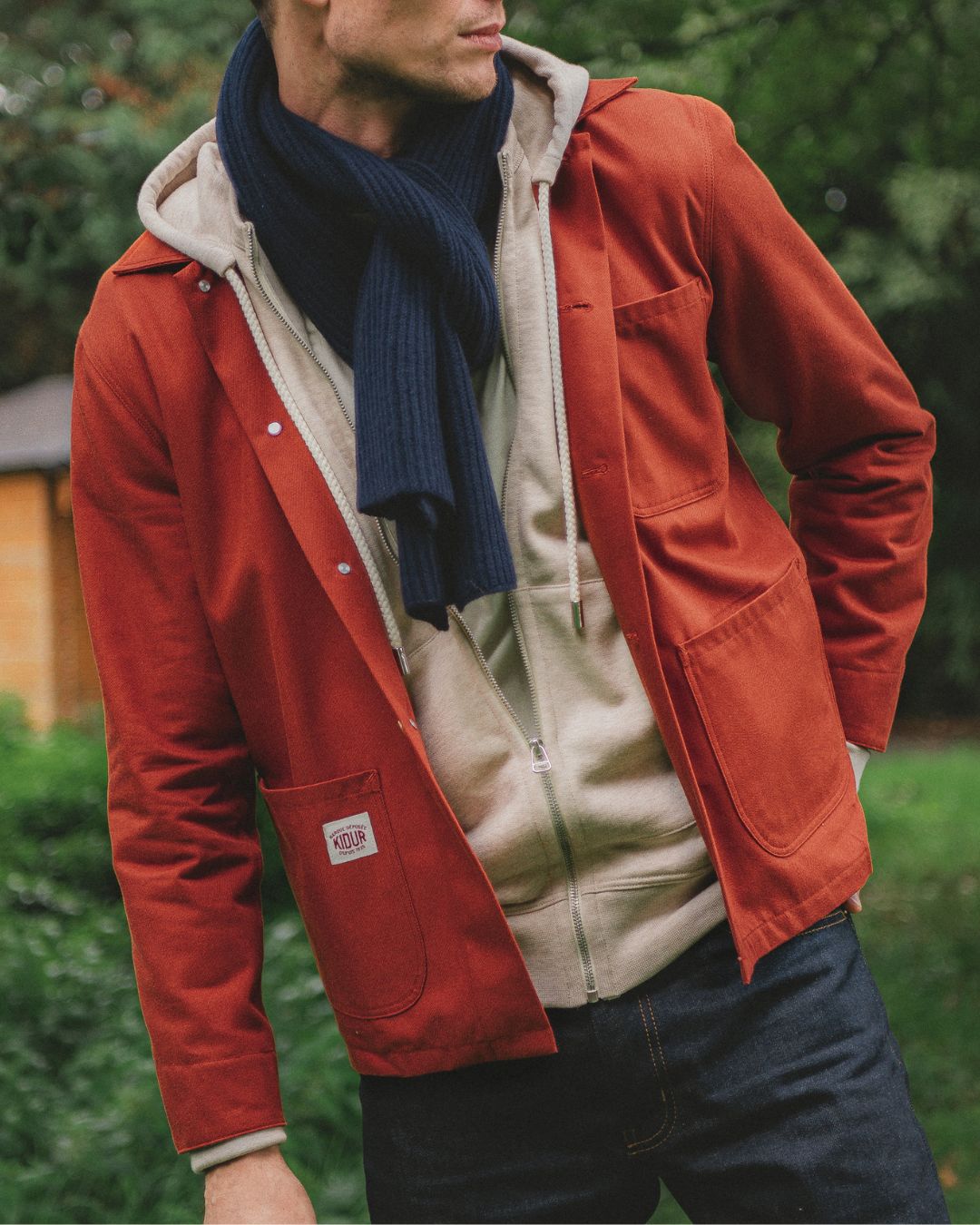 Veste coupe droite terra cota