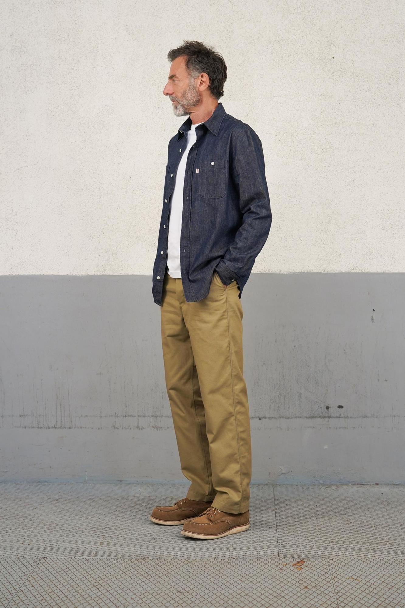 Pantalon Chino Achille Vieux Champagne