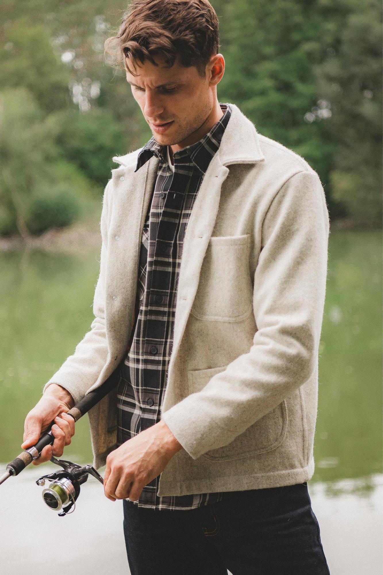 MANTEAU LAINE G.S Galet