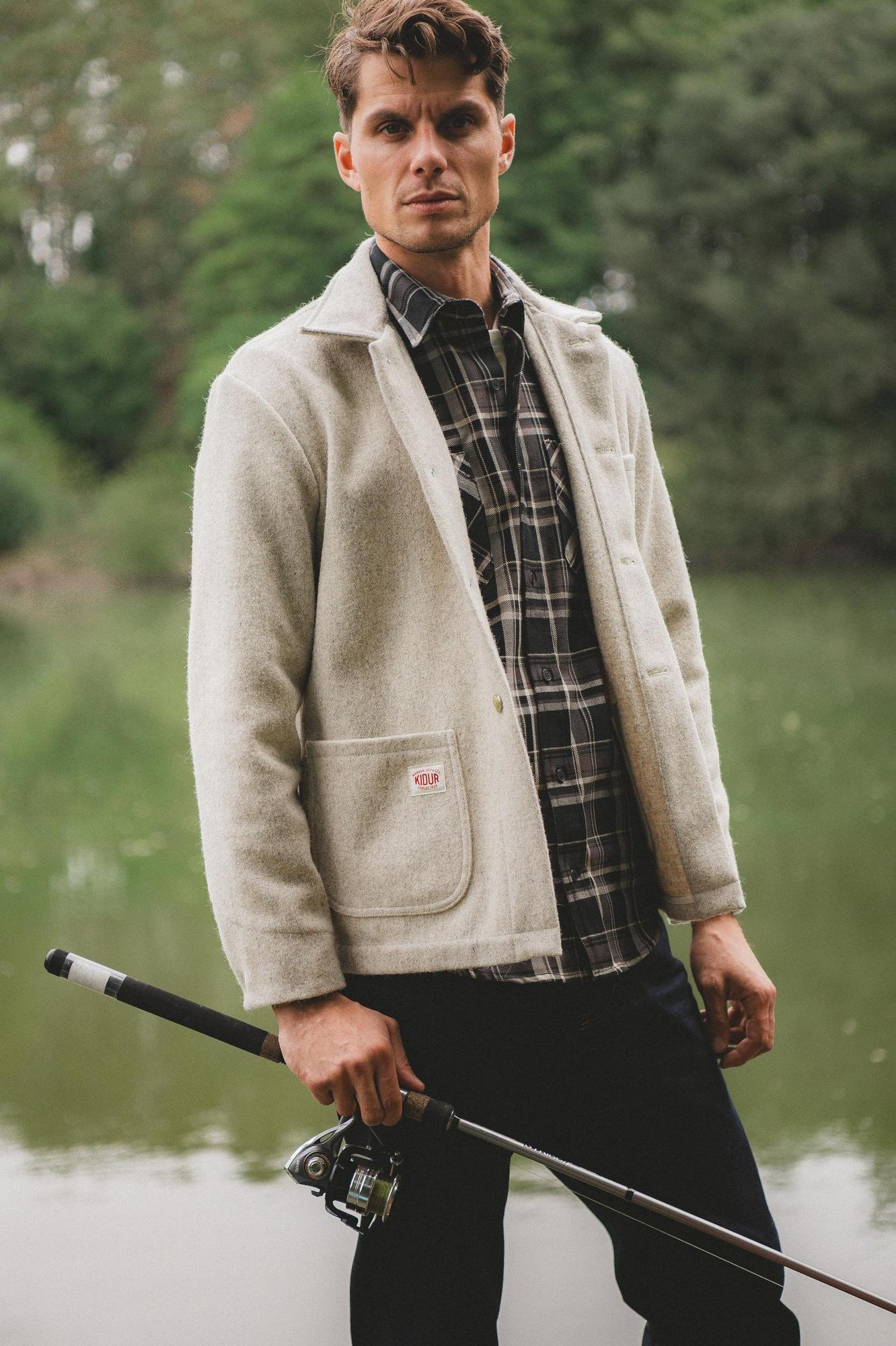 MANTEAU LAINE G.S Galet