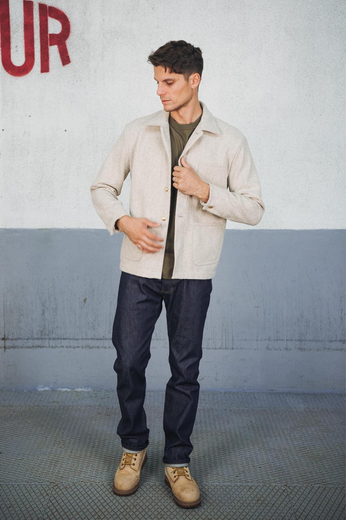 MANTEAU LAINE G.S Galet