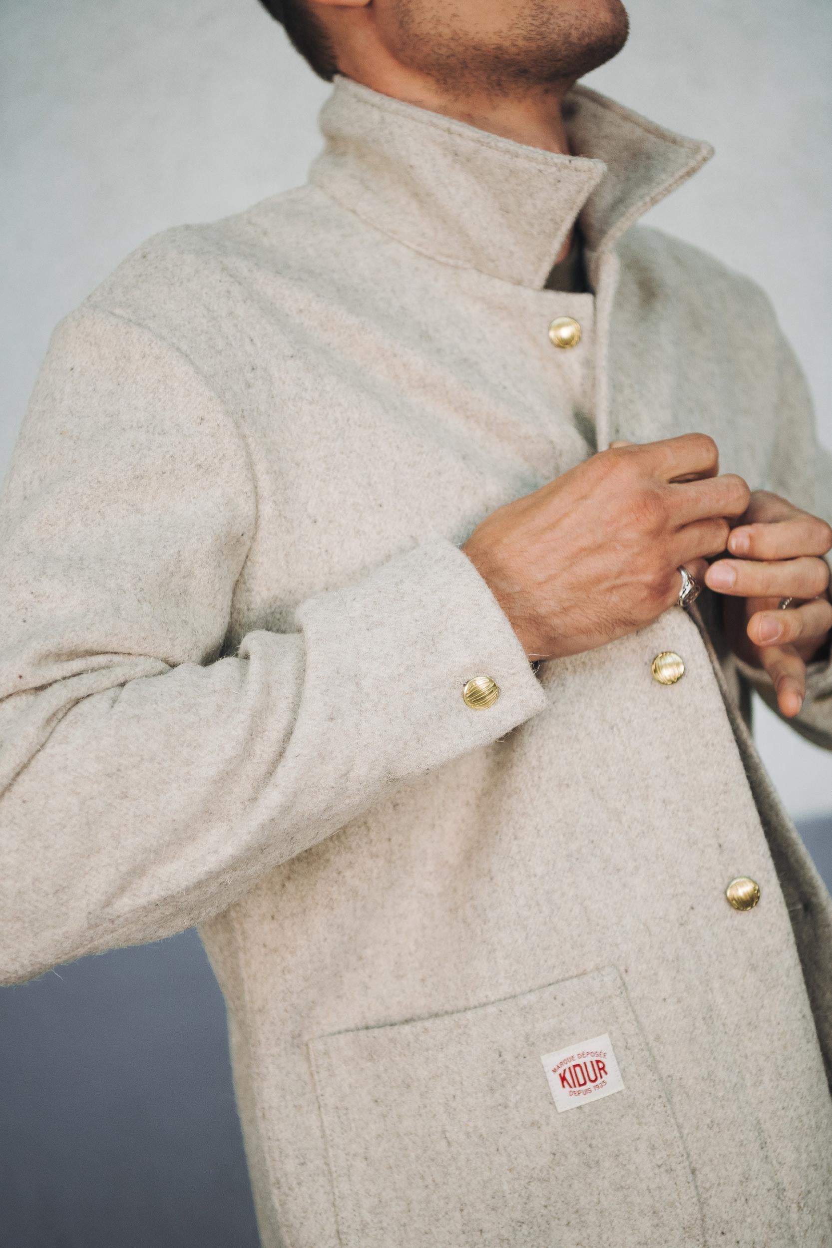 MANTEAU LAINE G.S Galet