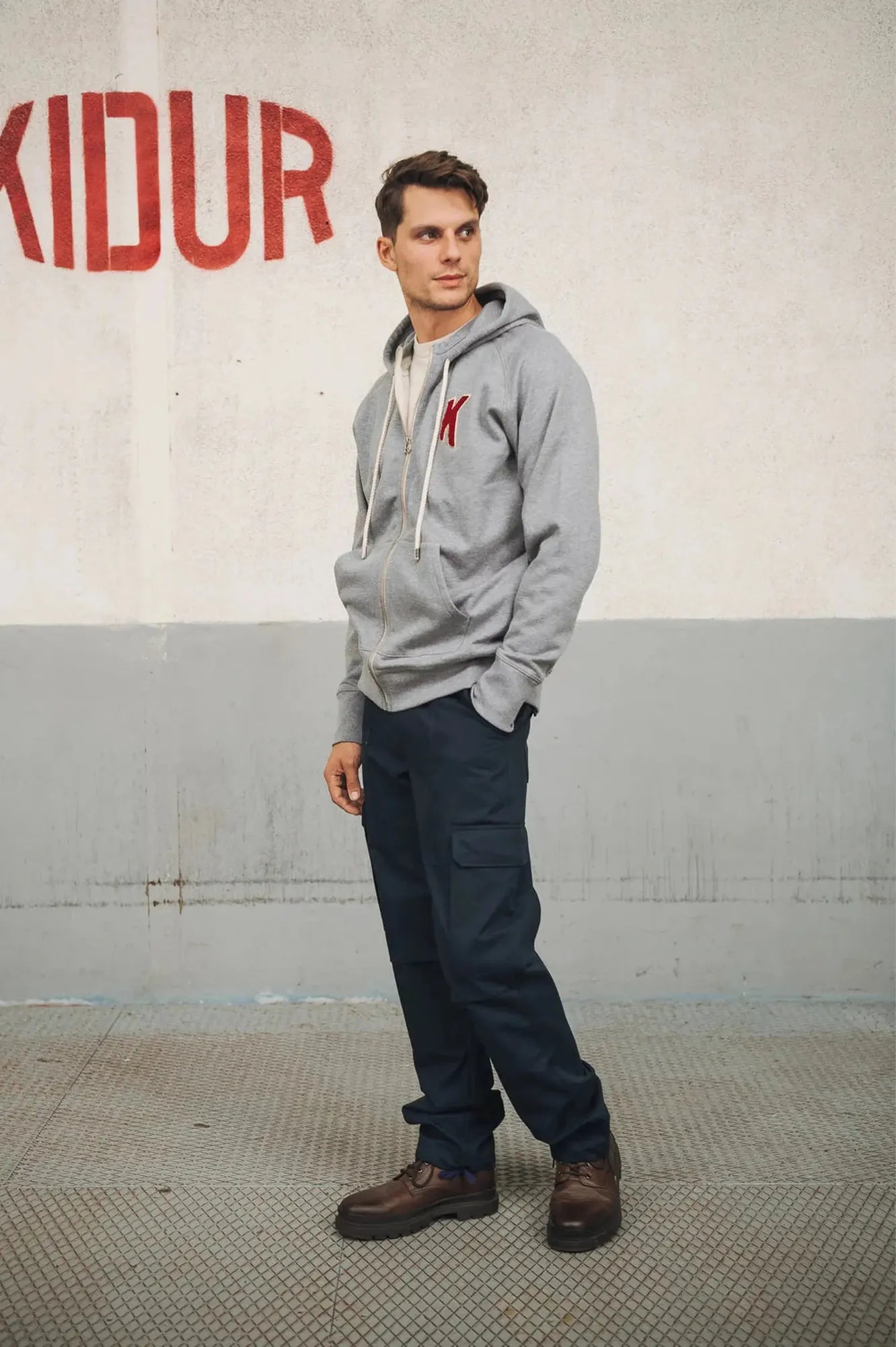 Sweat à Capuche Smocky Broderie