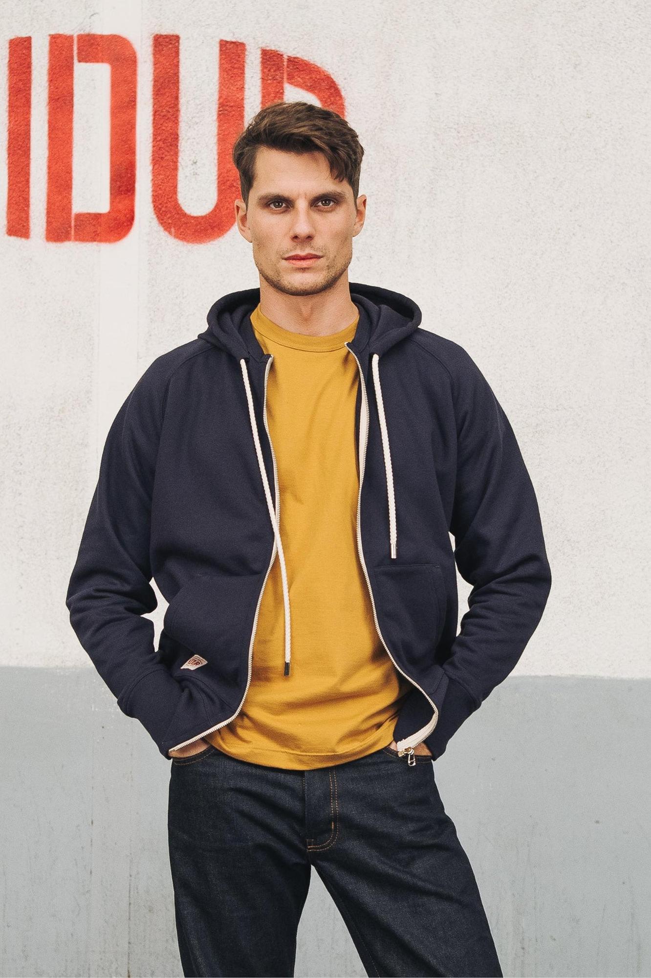 Sweat à capuche Marine