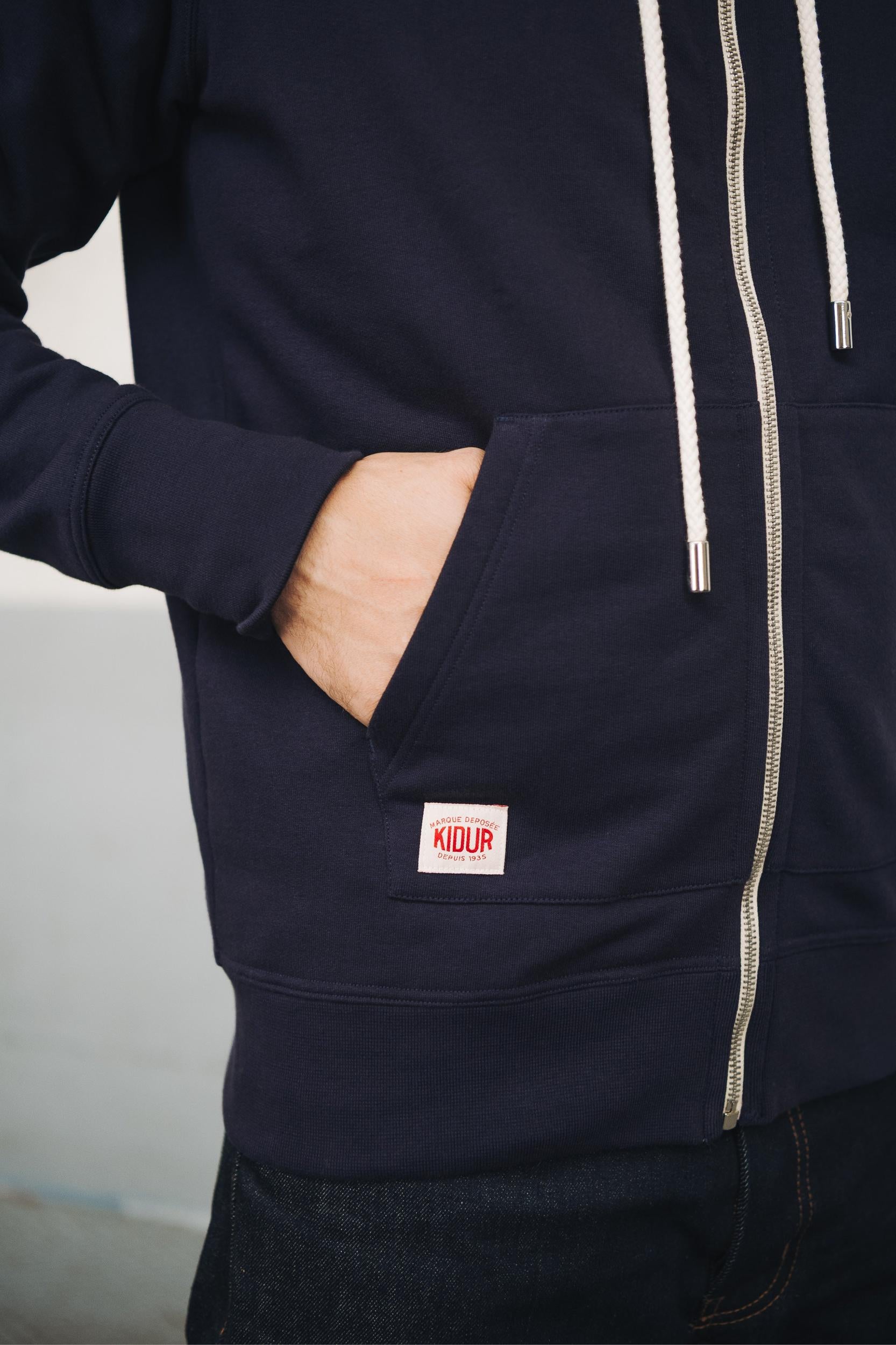 Sweat à capuche Marine