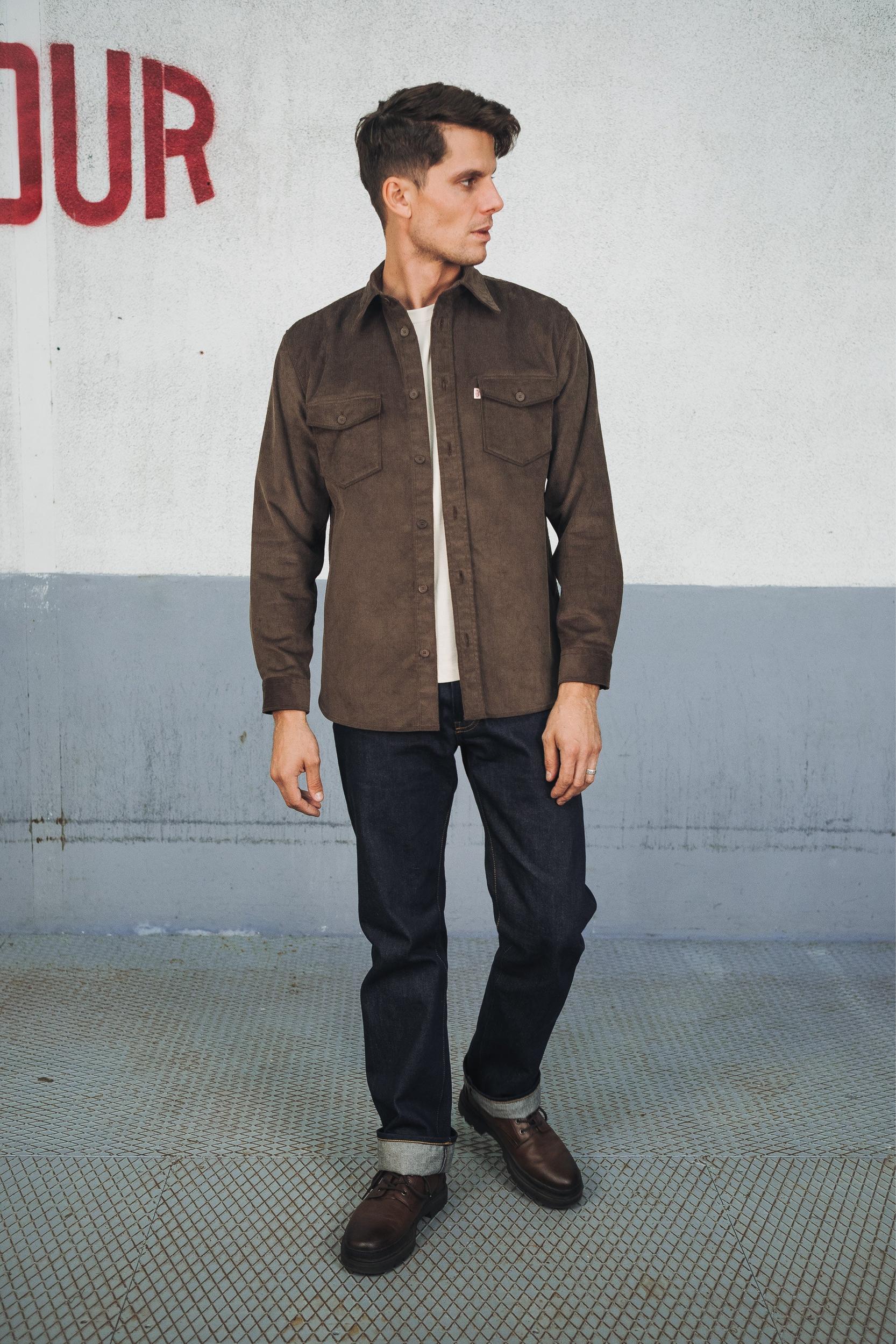 Surchemise velours écorce