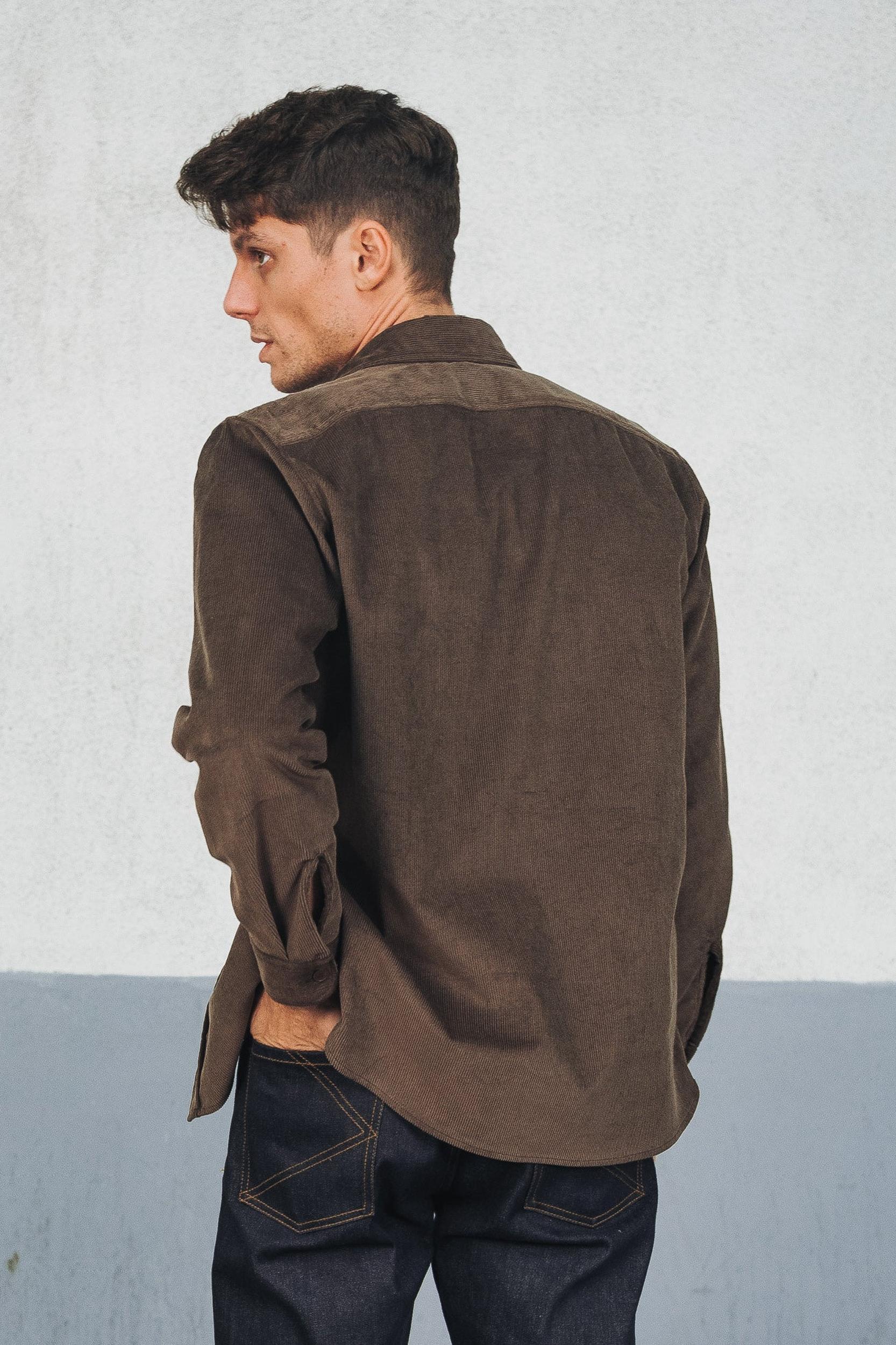 Surchemise velours écorce