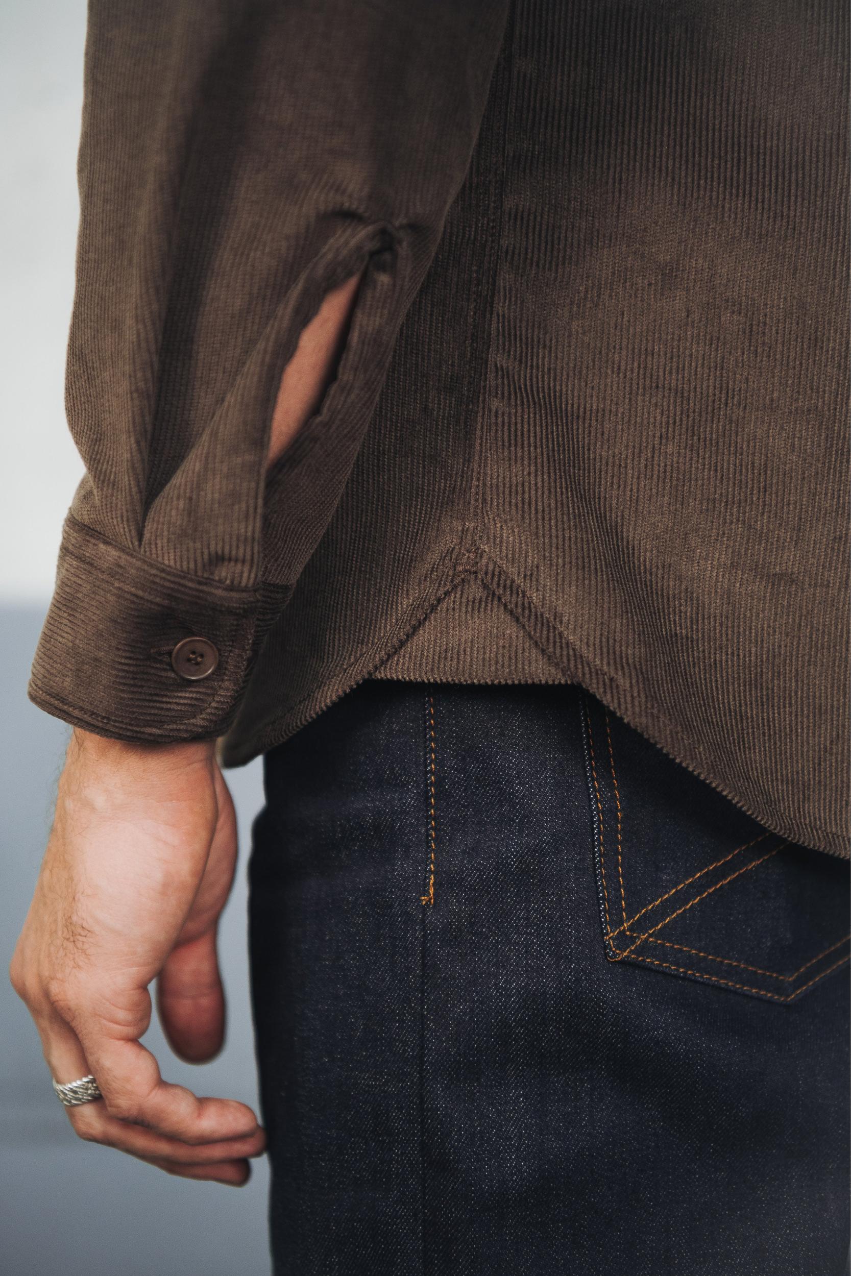 Surchemise velours écorce