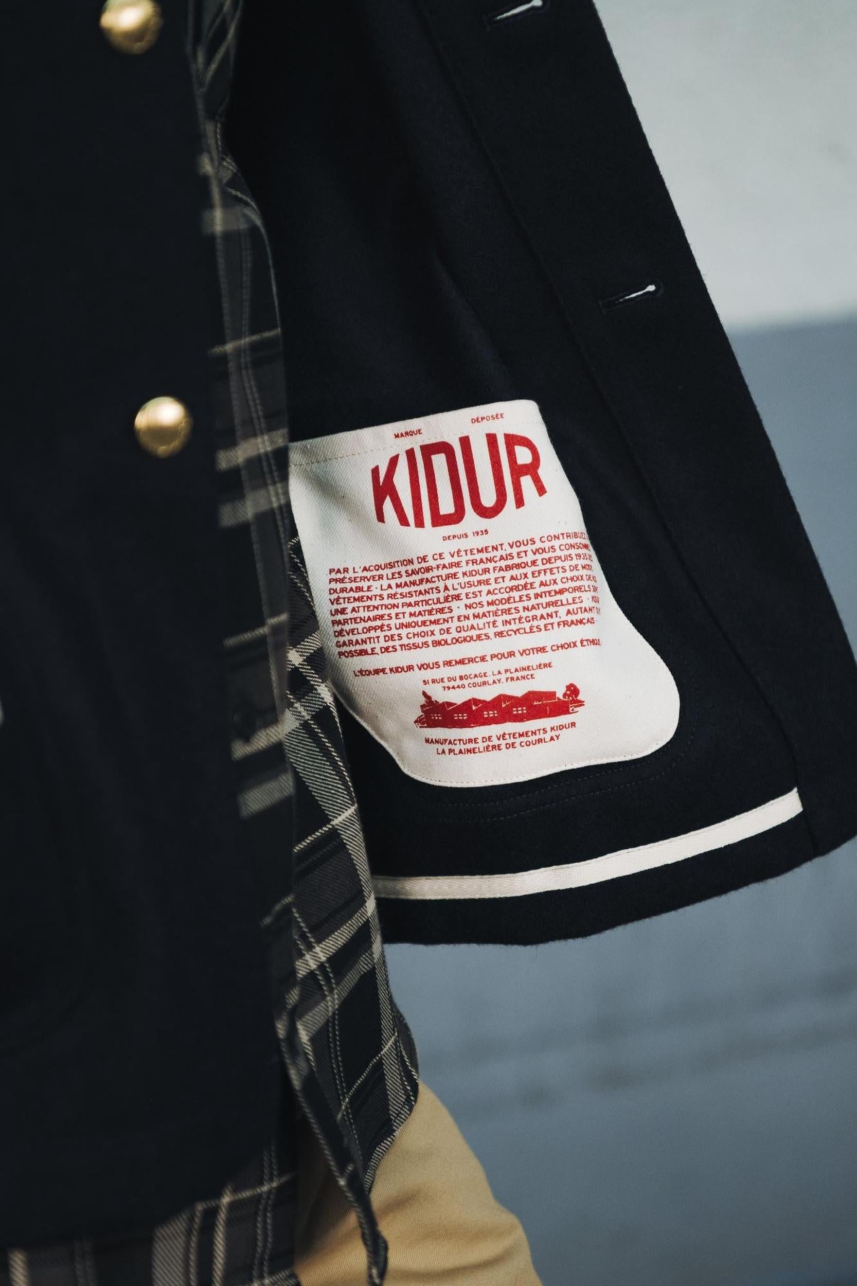 Manteau Corto Laine Marine