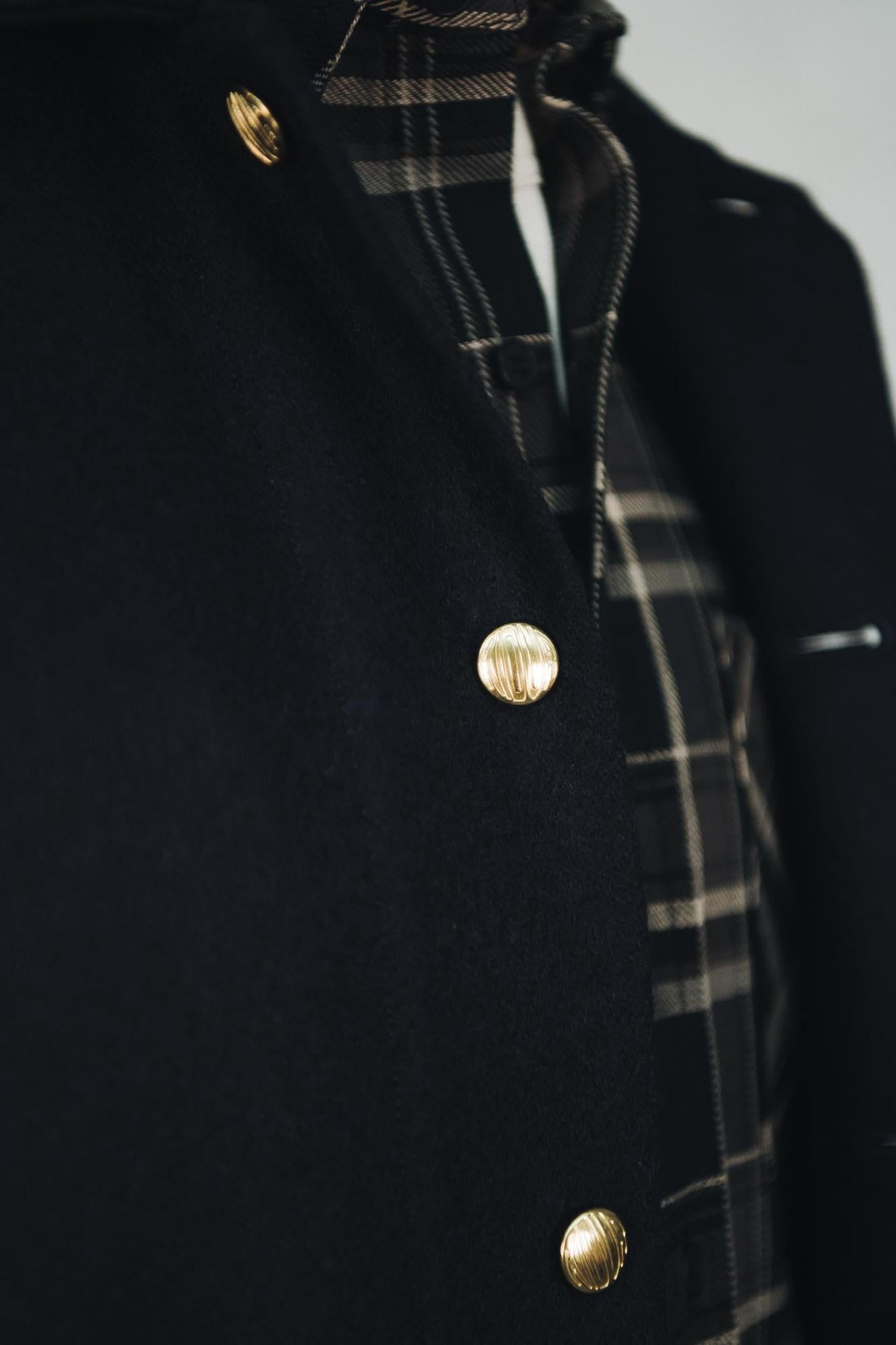 Manteau Corto Laine Marine