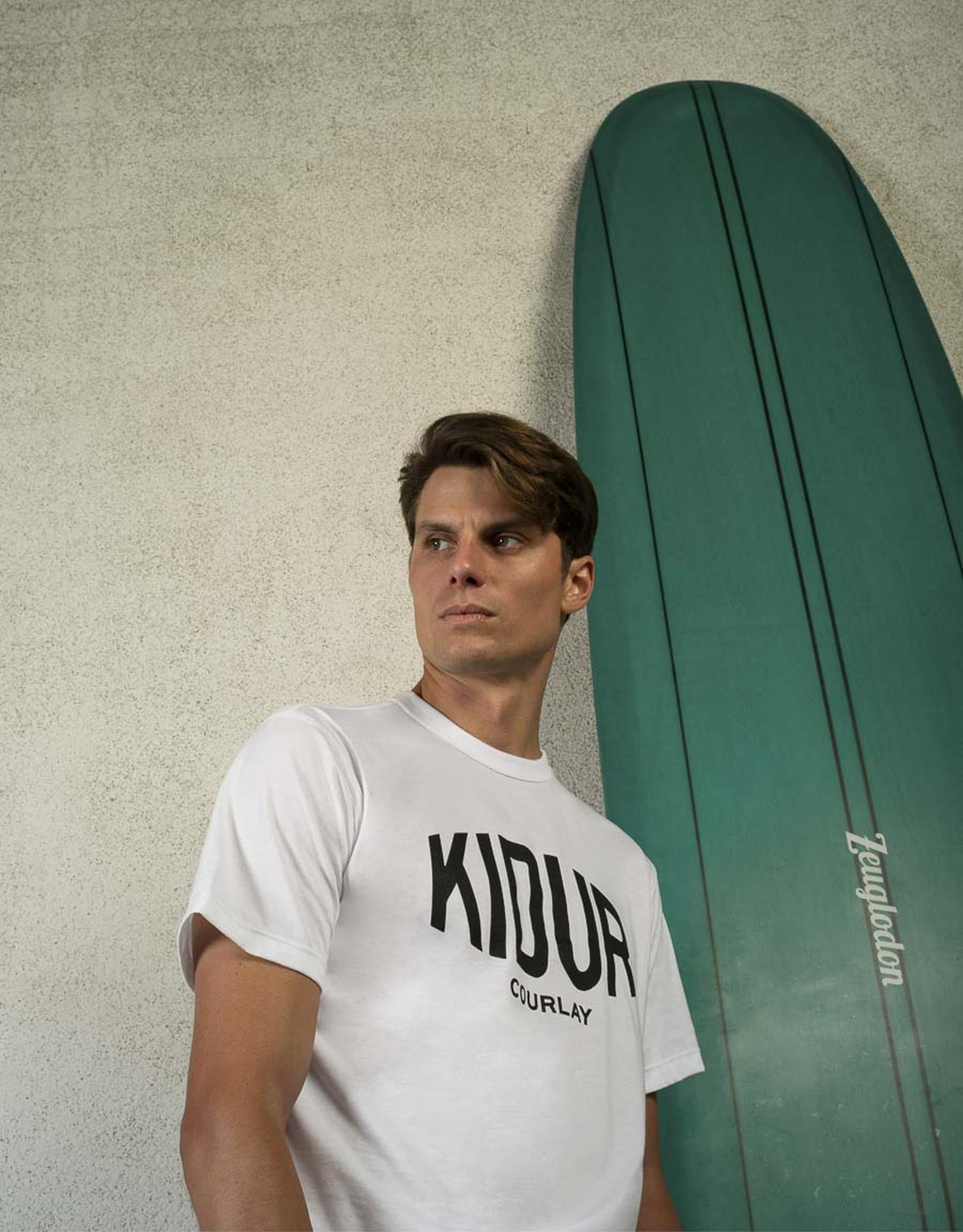 T-SHIRT LOUIS BLANC COURLAY NOIR