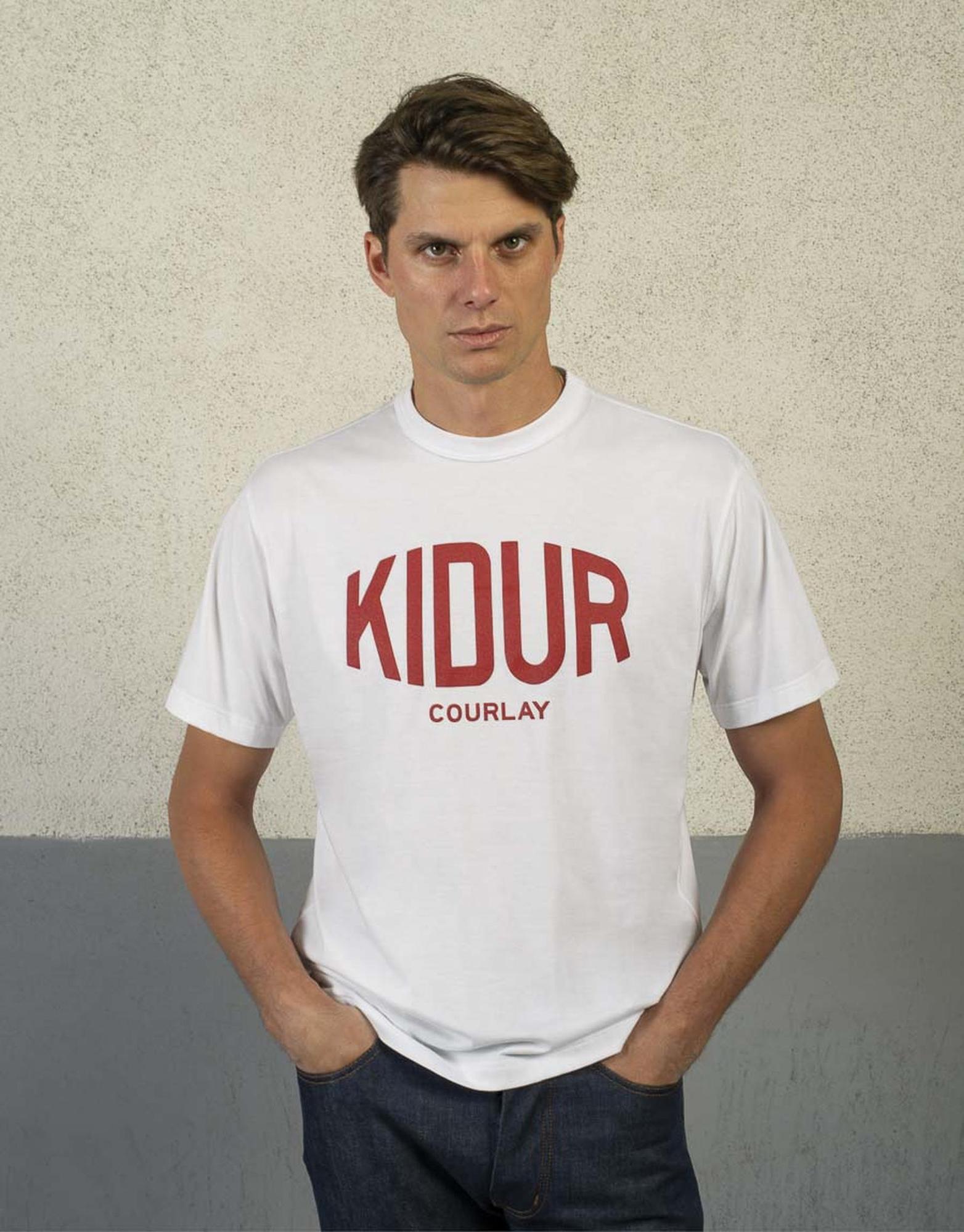 T-SHIRT LOUIS BLANC COURLAY ROUGE
