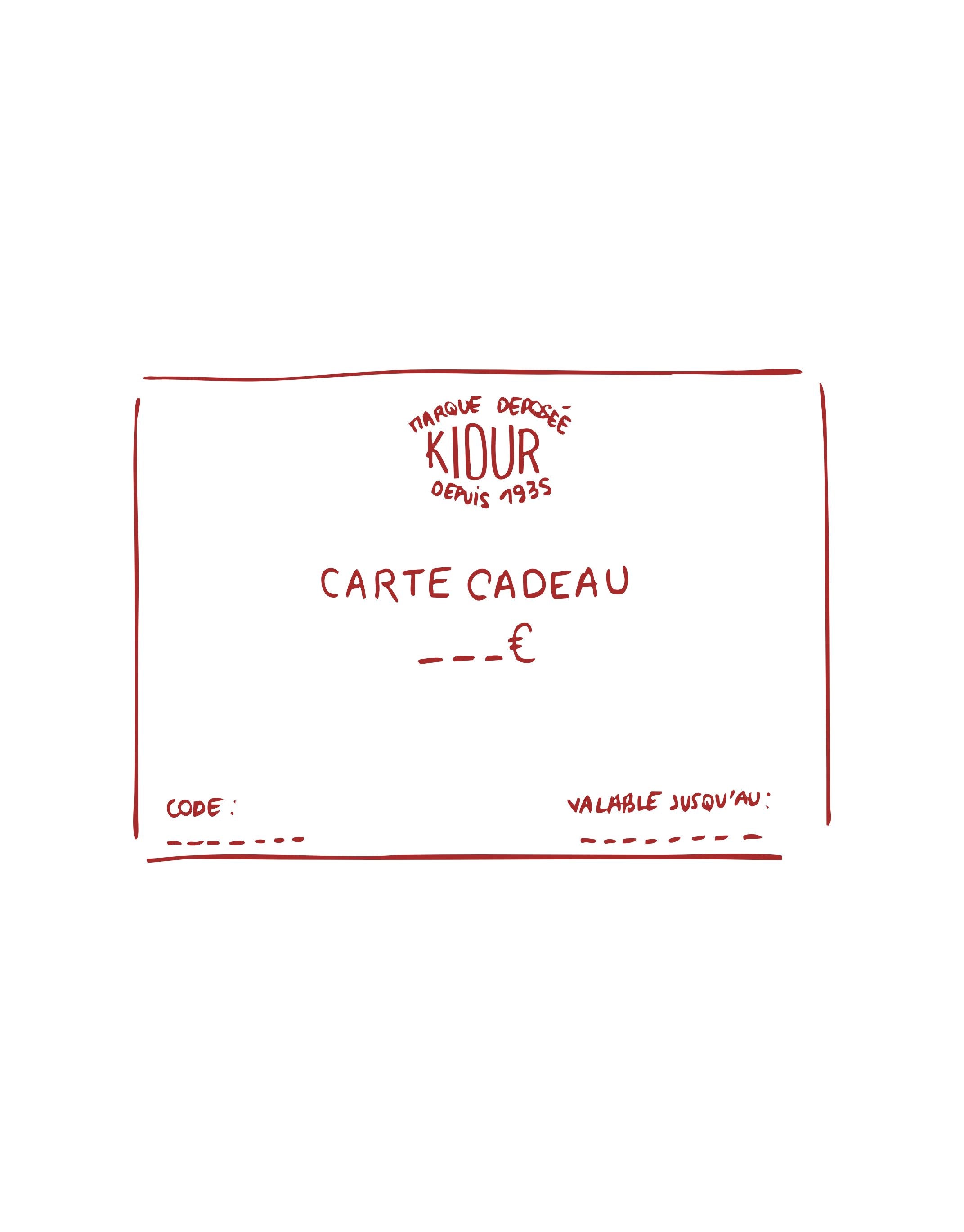 CARTE CADEAU NUMÉRIQUE