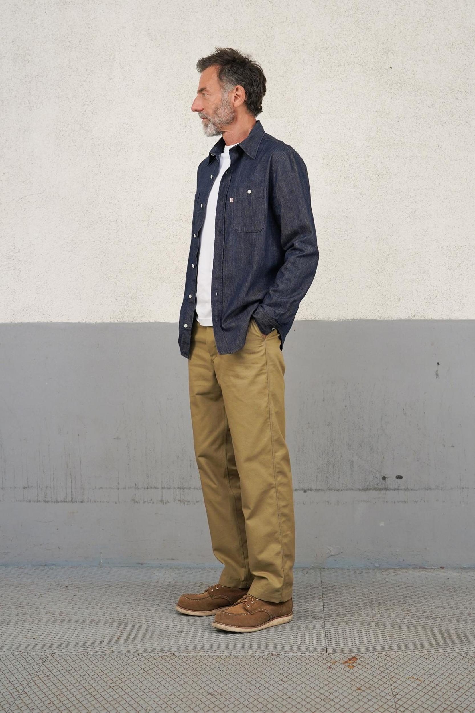 Pantalon Chino Achille Vieux Champagne