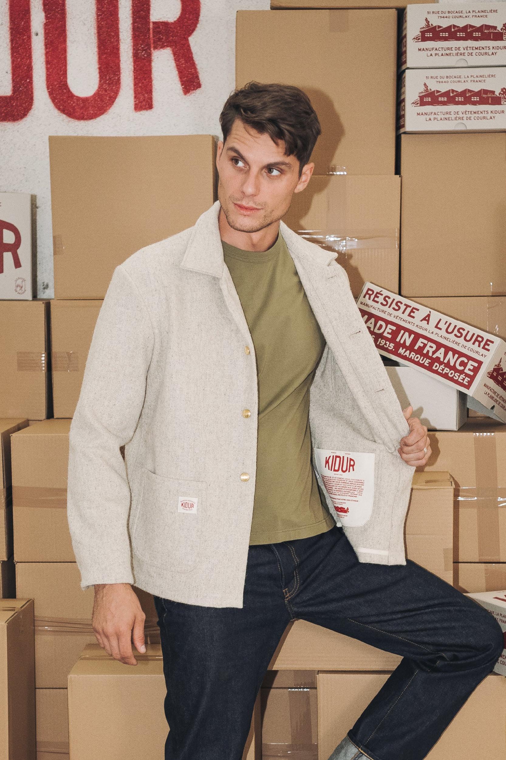 MANTEAU LAINE G.S Galet