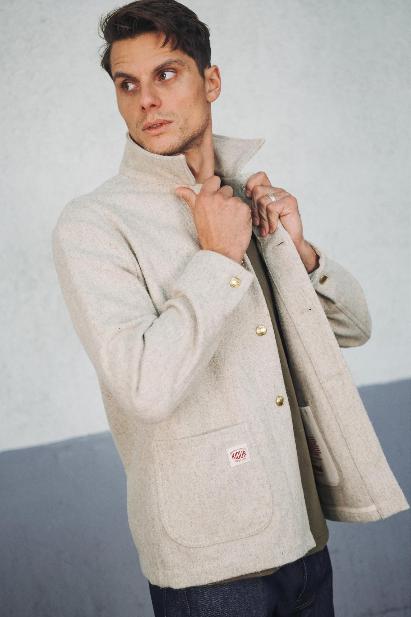 MANTEAU LAINE G.S Galet