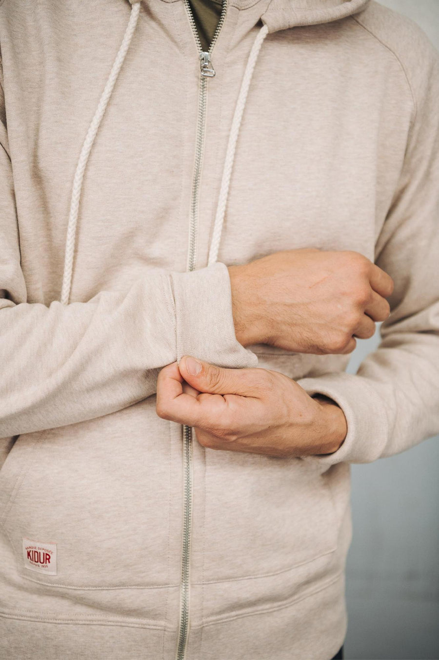 Sweat à capuche Amande