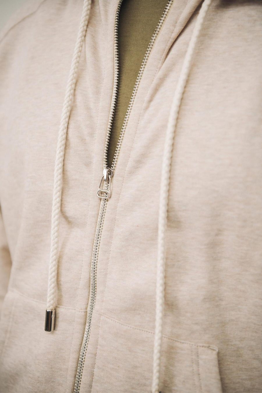 Sweat à capuche Amande