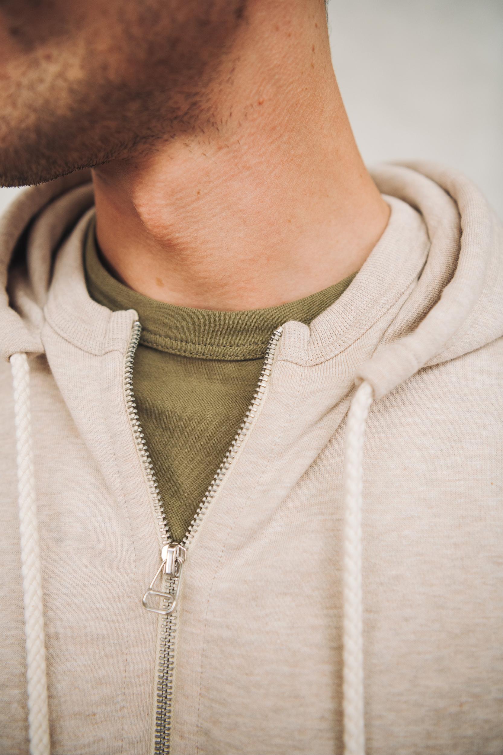 Sweat à capuche Amande