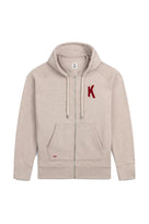 Sweat à Capuche Amande Broderie