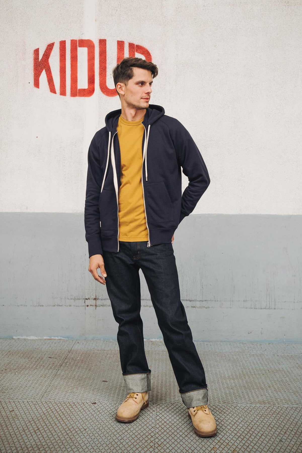 Sweat à capuche Marine