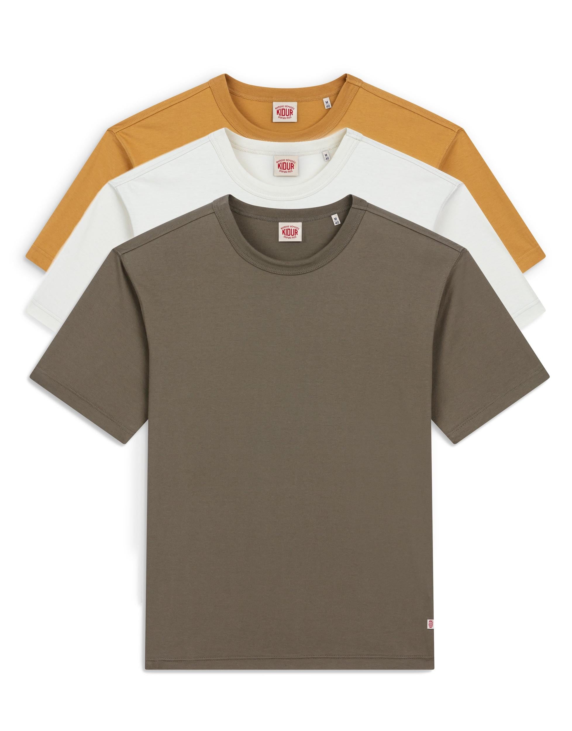 PACK DE 3 T-SHIRTS COTON BIO KIDUR