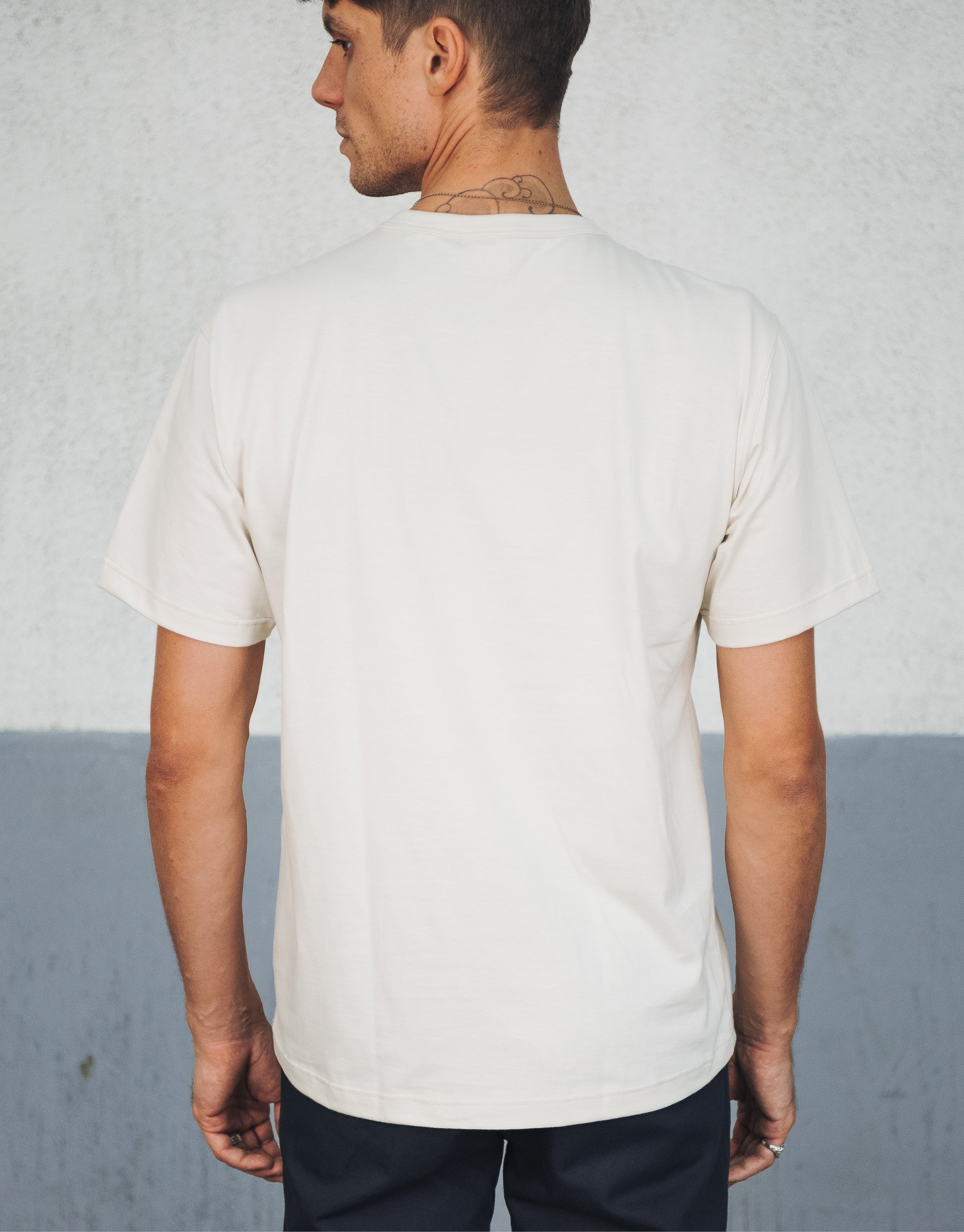 T-SHIRT COTON LOUIS CHALK