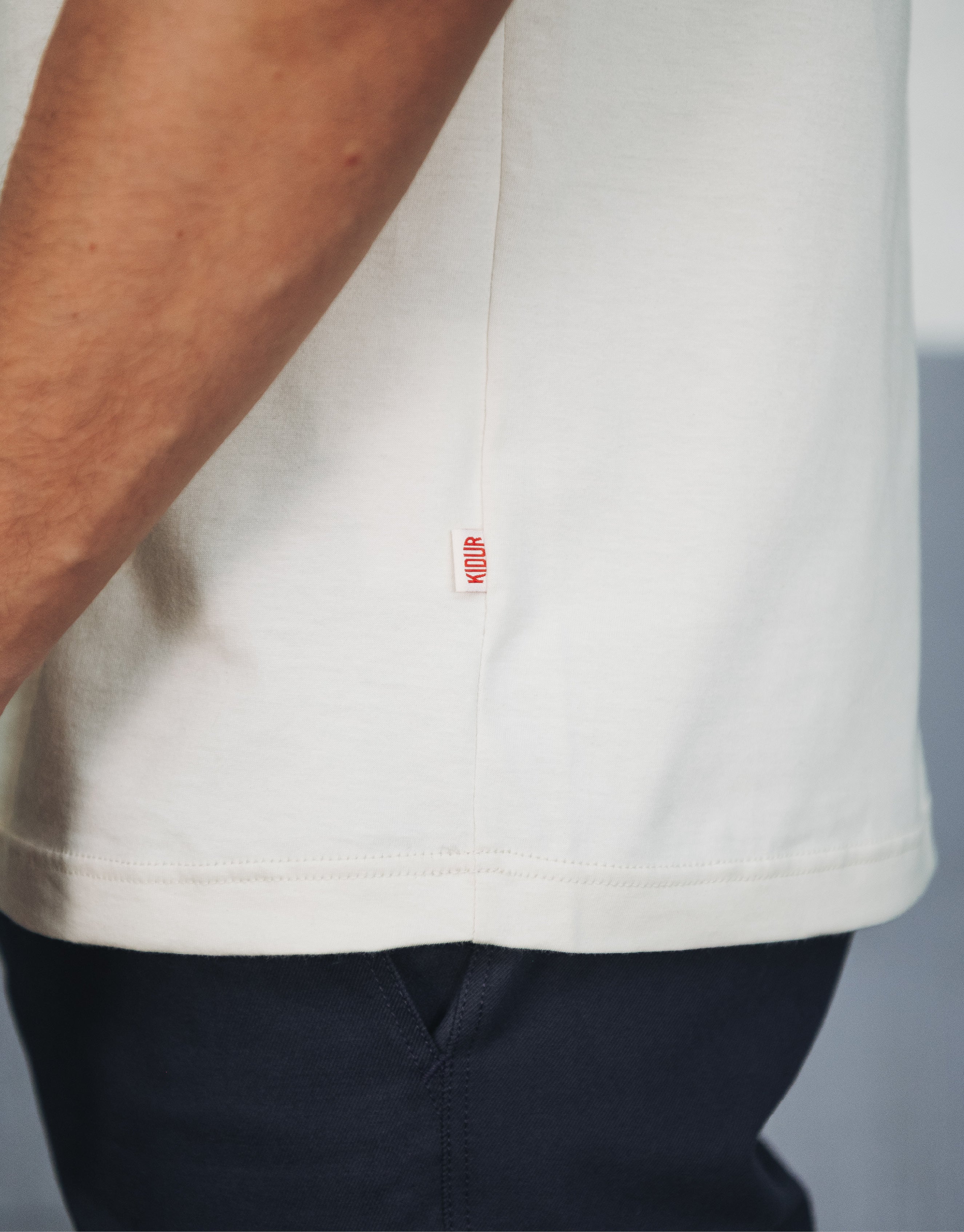 T-SHIRT COTON LOUIS CHALK