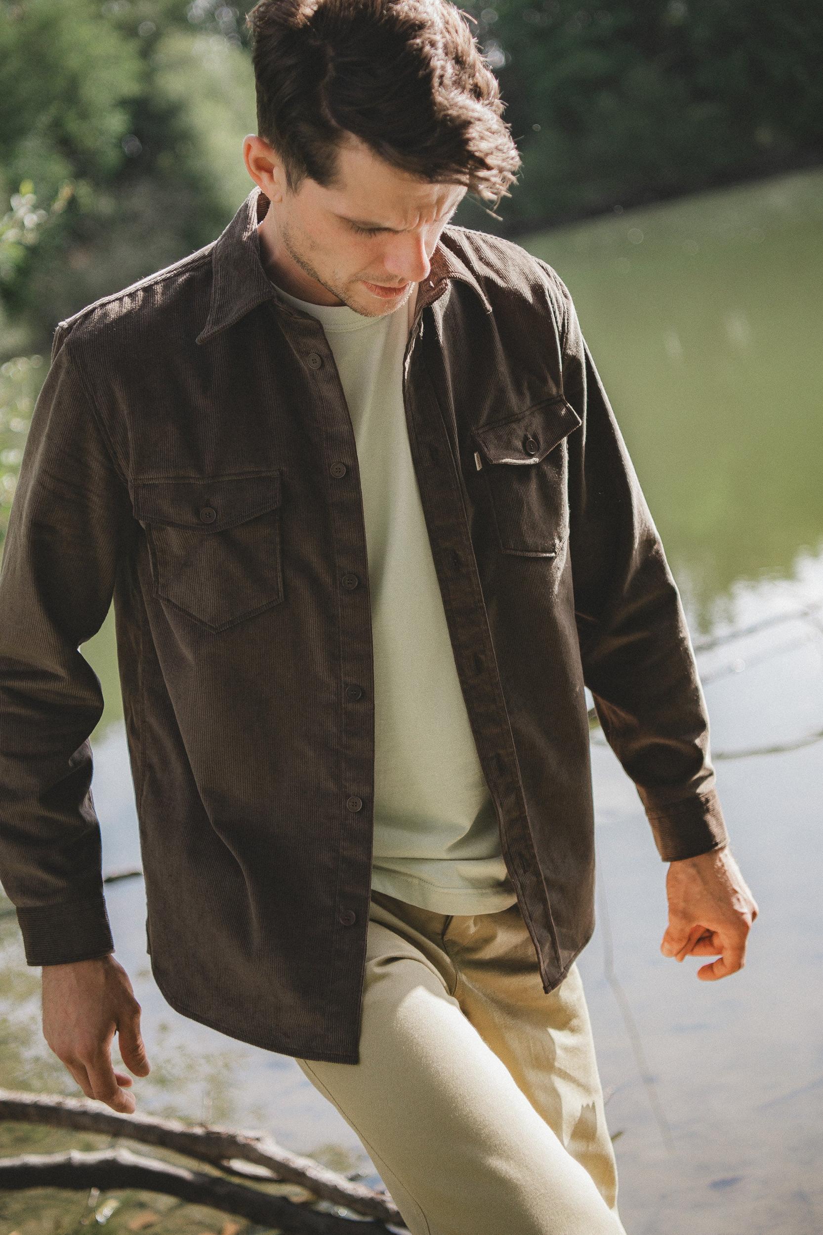 Surchemise velours écorce