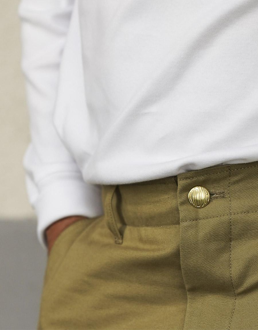 pantalon chino Achille Vieux Champagne Kidur