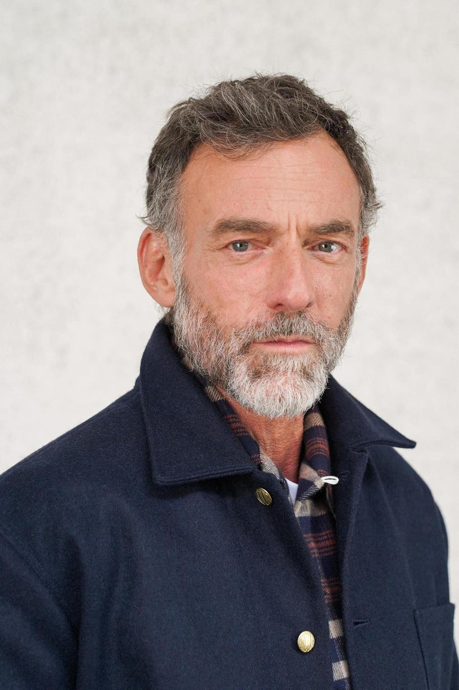 Manteau Corto Laine Marine