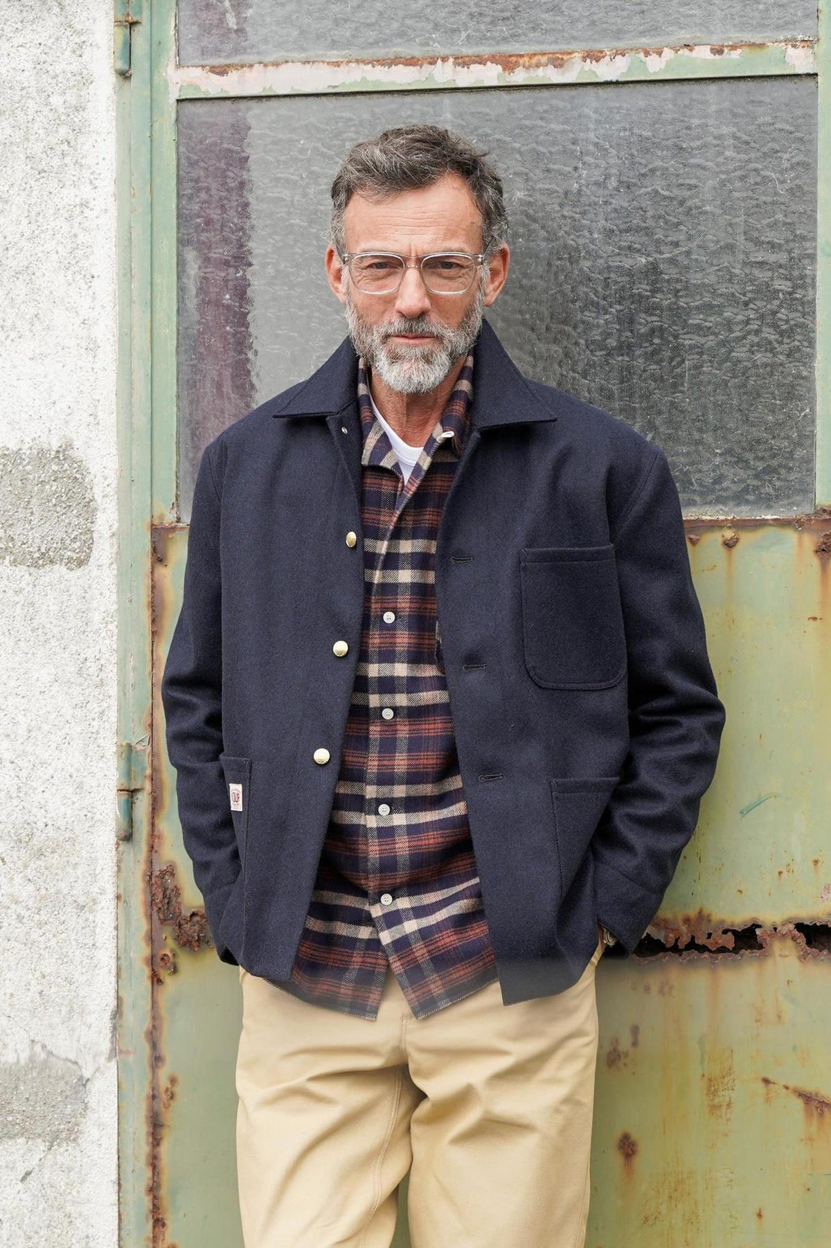 Manteau Corto Laine Marine