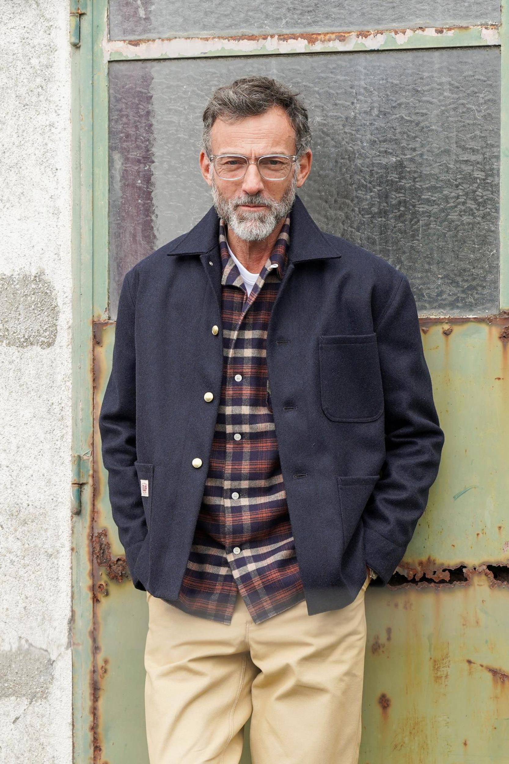 Manteau Corto Laine Marine