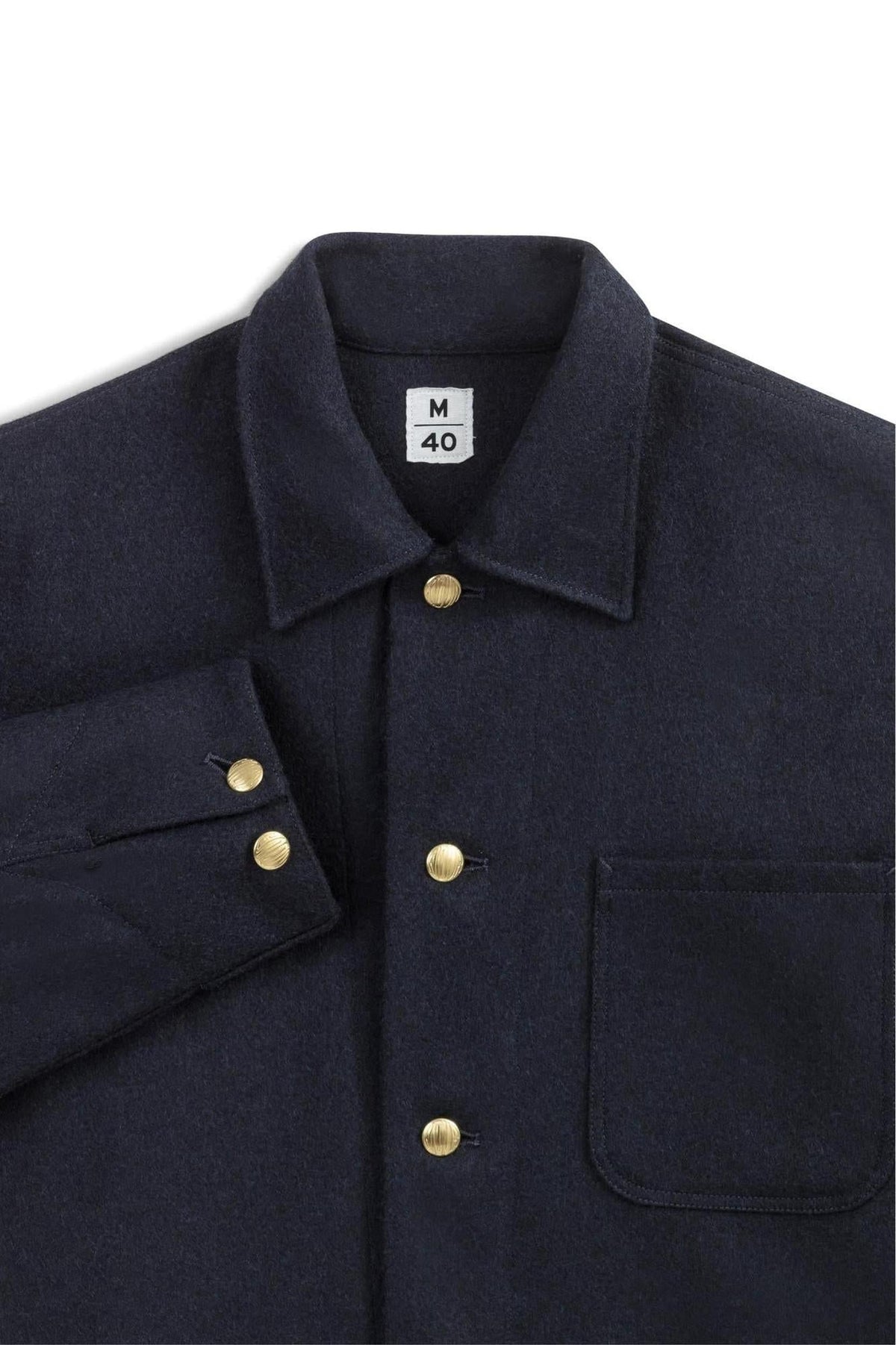 Manteau Corto Laine Marine