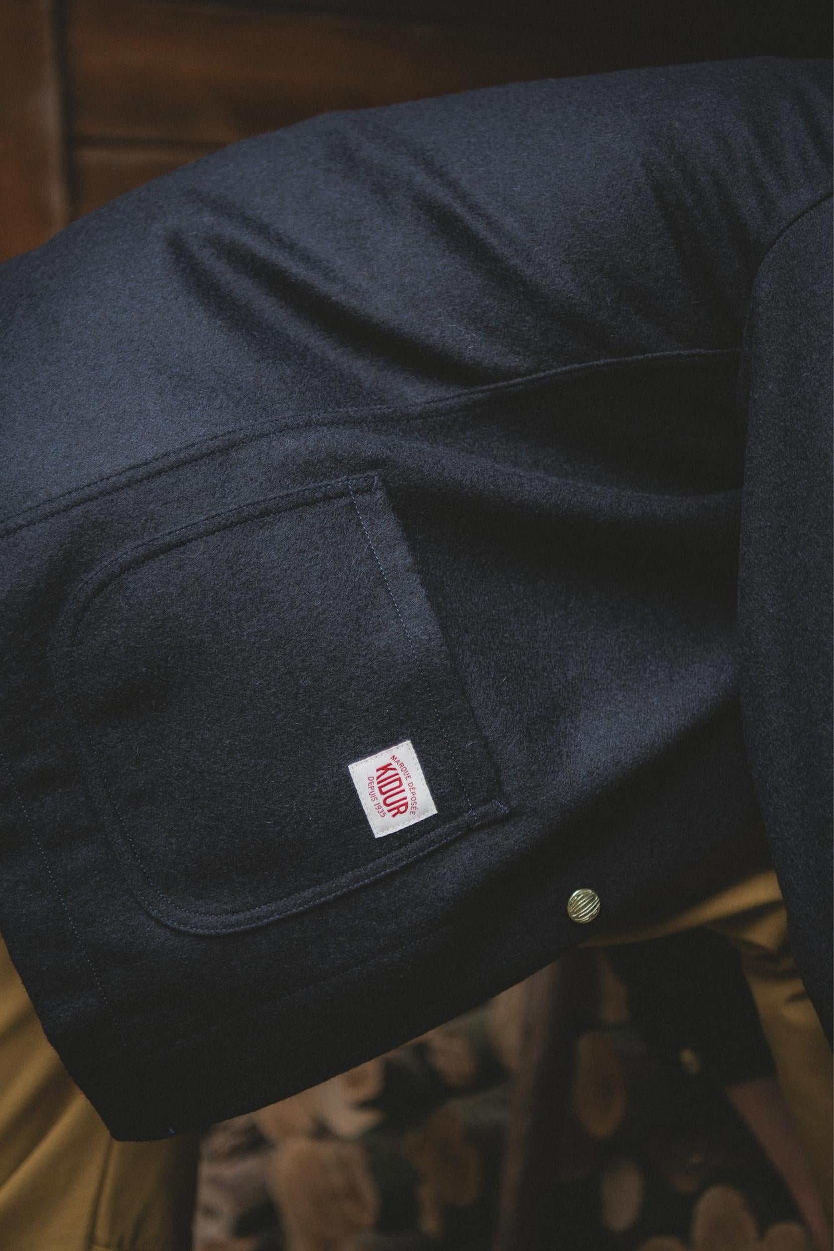 Manteau Corto Laine Marine