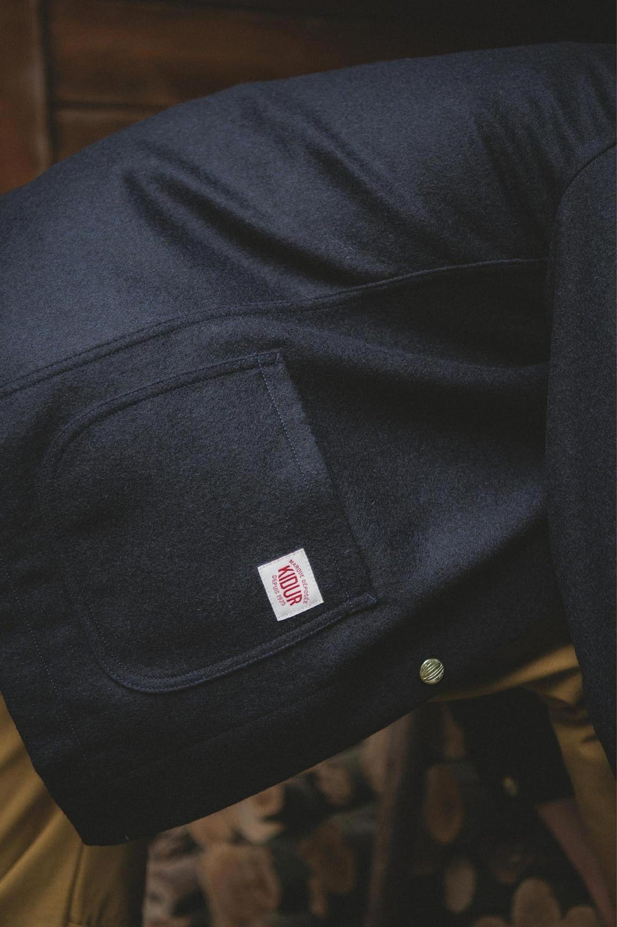 Manteau Corto Laine Marine