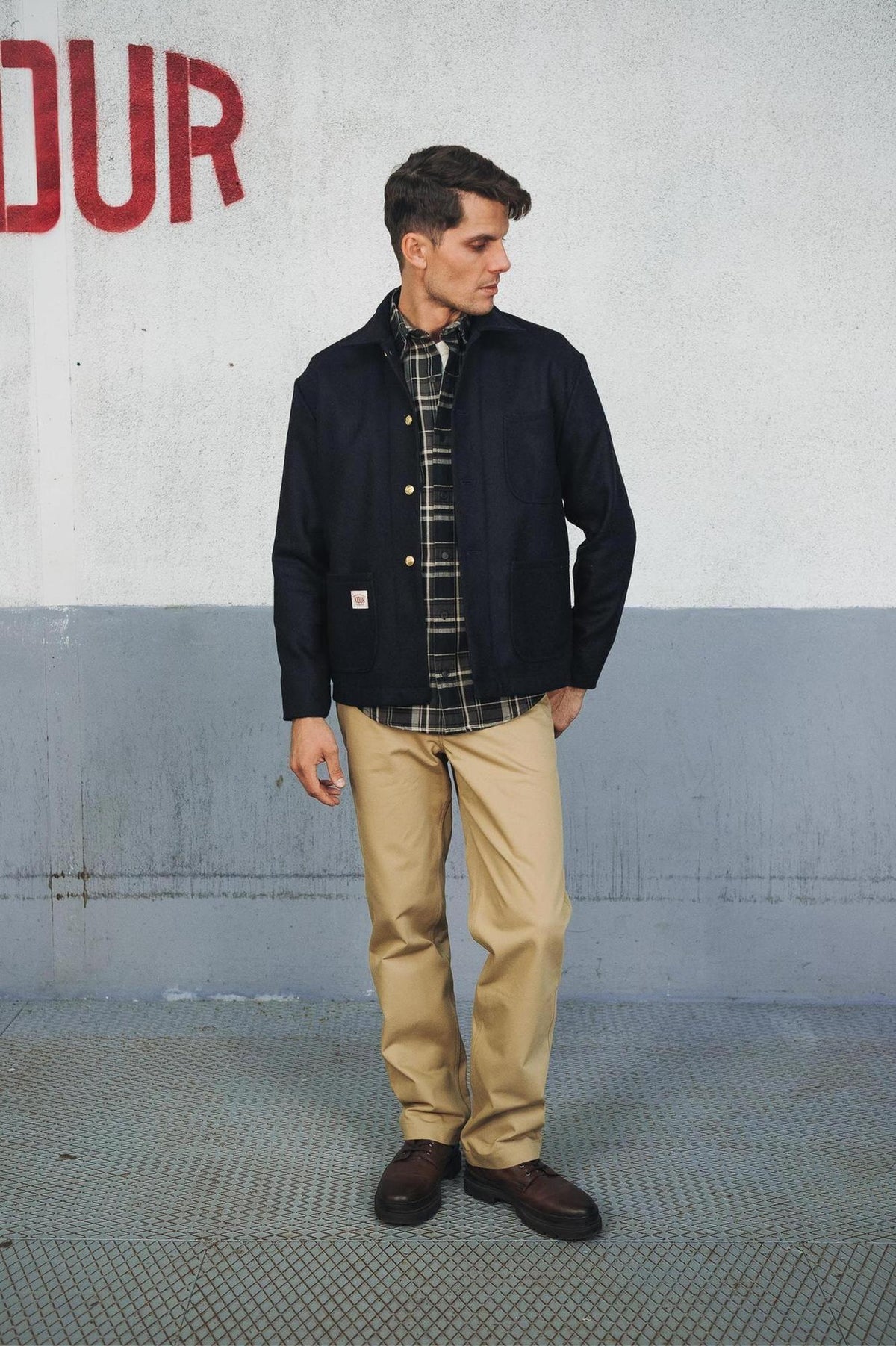 Manteau Corto Laine Marine