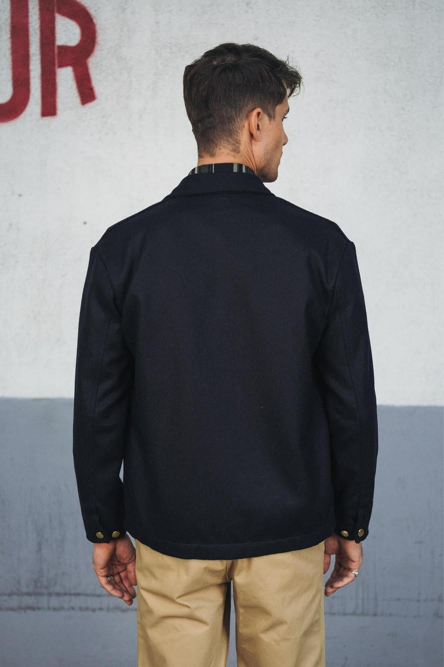 Manteau Corto Laine Marine