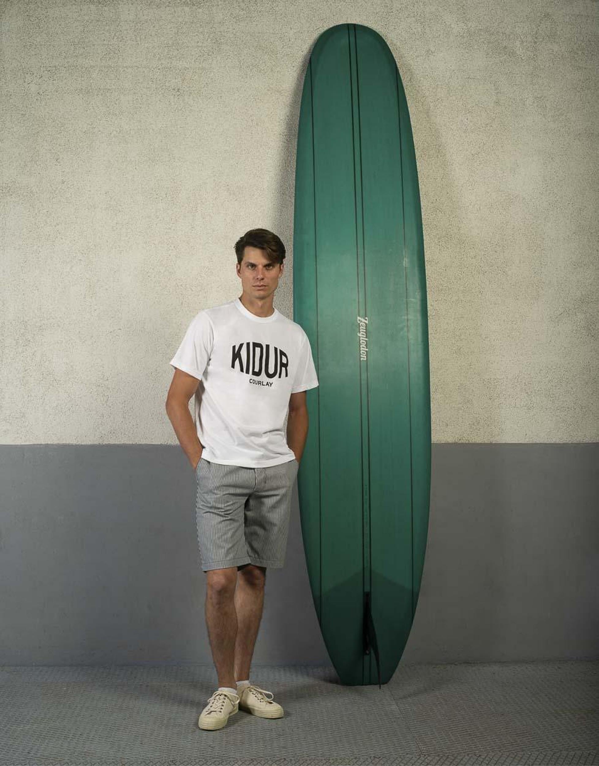 T-SHIRT LOUIS BLANC COURLAY NOIR