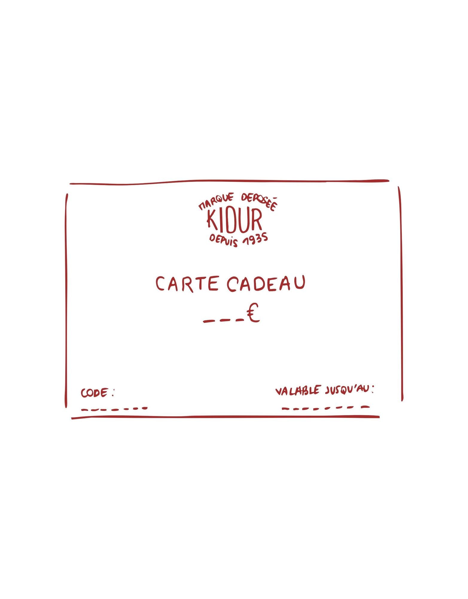 CARTE CADEAU NUMÉRIQUE
