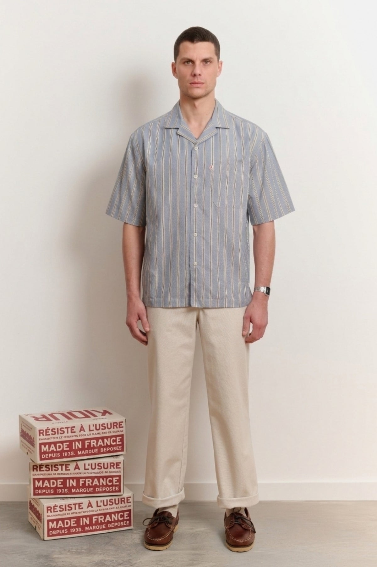 Chemise Planche Bleu rivage