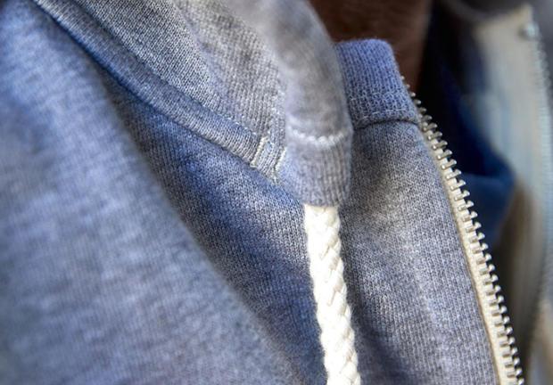 Hoodie detail Zipped Smocky