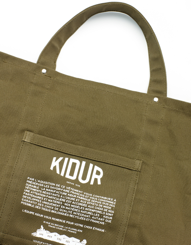 Coal Bag Kaki Kidur Made In france Sac