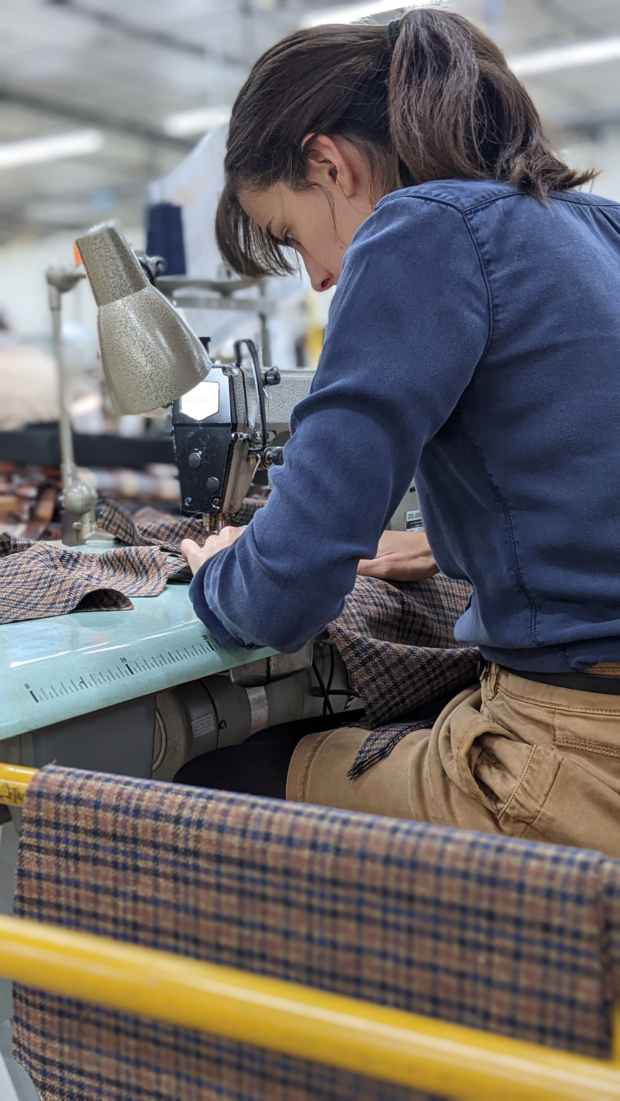 Chestnut workshirt shirt made in france Kidur