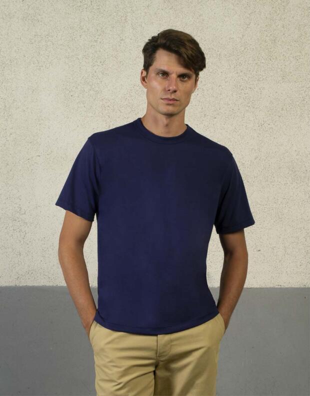 t shirt made in france blanc louis safre bleu Kidur