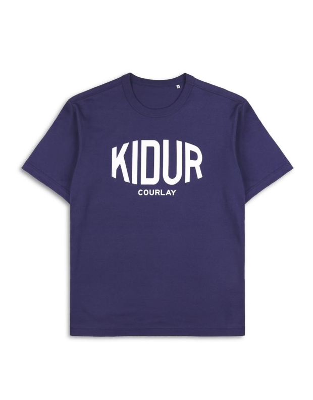 t shirt made in france white louis safre blue white logo Kidur