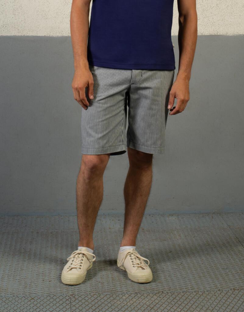 Ernest Draisine Kidur Hickory Stripe Shorts