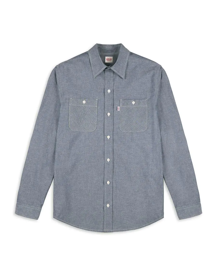 Kidur chemise workshirt bivouac chambray made in france